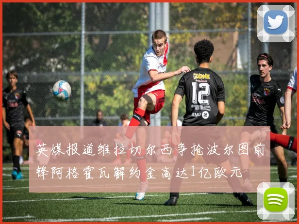 英媒报道维拉切尔西争抢波尔图前锋阿格霍瓦解约金高达1亿欧元